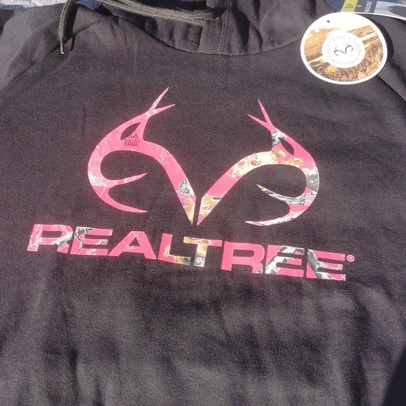 Real Tree Small S Realtree black pink camo New NWT hoodie sweatshirt - Picture 6 of 12